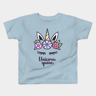 Unicorn Queen Unicorn Lover Quote Kids T-Shirt